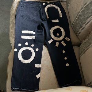 Imperfect denim jeans